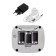 Smart animal feeder KitFort KT-6361, 10 watts, 3.5 l, white-black