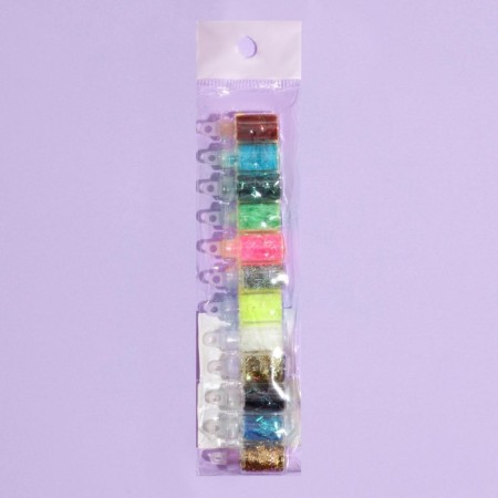Jerk for decor, 12 bottles, multi -colored-3