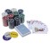 Poker, set for the game (maps 2 decks mix, chips 200 pcs.), With a face value, 60 x 90 cm