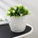 Pot with the pallet "Stones", 2.6 l, white color