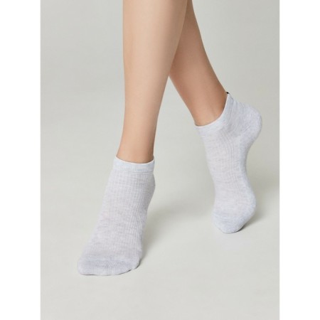 Noski short women's Conte Elegant Active, size 25, color light gray-3