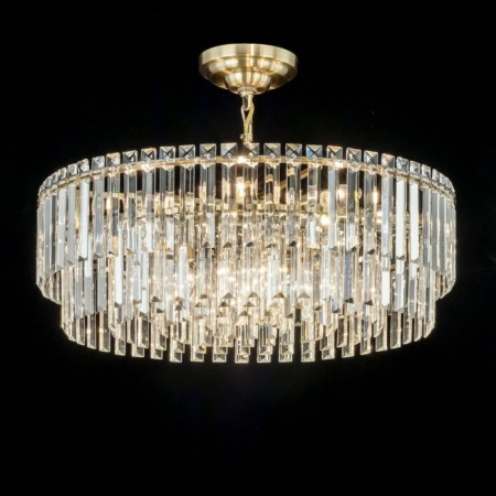 Suspended chandelier Citilux “Foundation” CL303223, 12X60W, E14, brown color-8