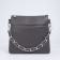 Bag Cross-Bodi with a zipper, gray color