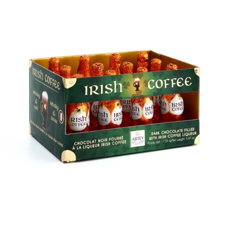 New Year. Figure chocolate Irish Coffee, with liquor and Irish coffee, 13 ± 1 g-1