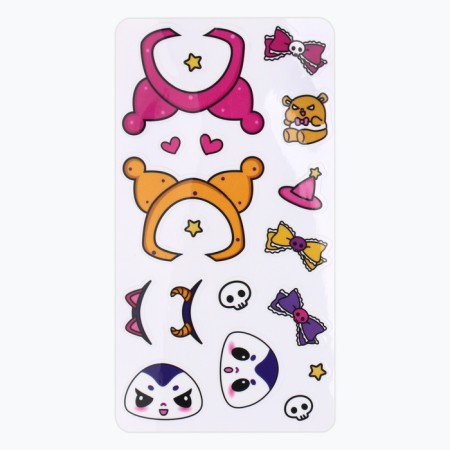 Keychain for keys with stickers in the Kuromi set, 4.9 x 10 cm-5