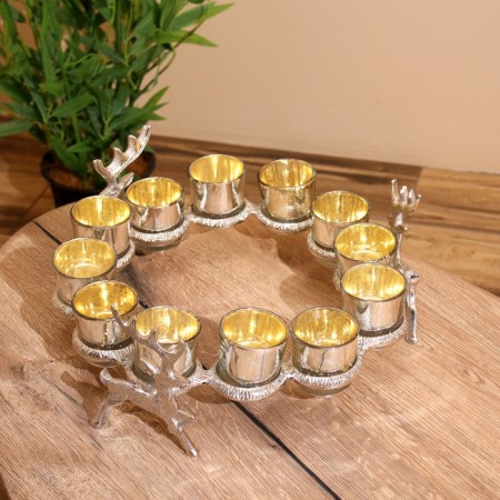 Summary for 12 candles "12 months" aluminum 37x37x14 cm-3