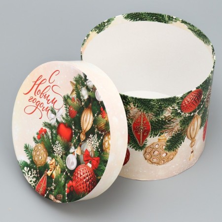 A set of gift boxes 5 in 1 “Classic New Year”, 13 x 14–19.5 x 22 cm, New Year-11