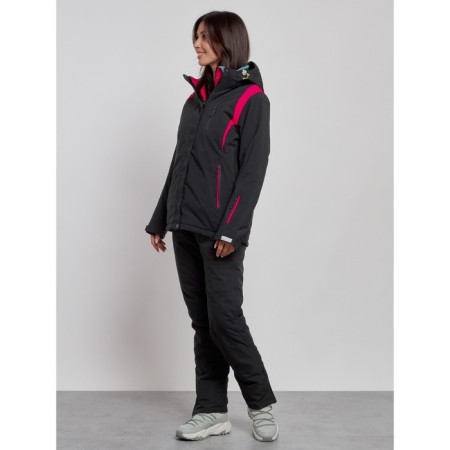 Ski costume female winter, size 42, black color-1