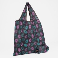 Household bag without fastener, gray/multi -colored color