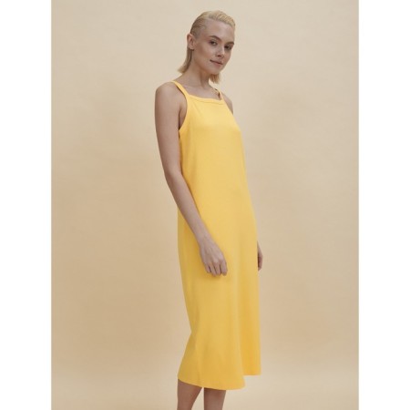 Female dress, size m, yellow color-1