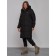 Coat insulated winter female, size 46, black color