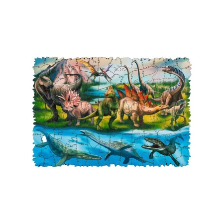Figure puzzle "World of dinosaurs", 140 parts, 28.5 × 19.7 cm-1