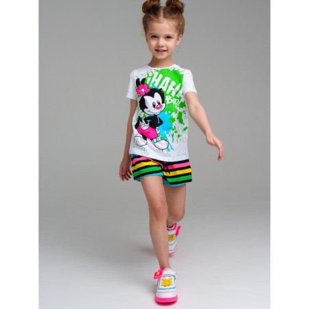 Футболка для девочки PlayToday, рост 110 см-1