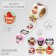 New Year Stick Paper "Kits and dogs with snowflakes" d = 2.5 cm 252 pcs in the roll