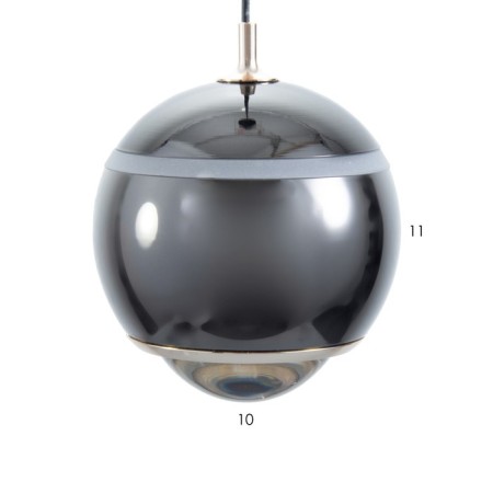 Lamp "Saturn" LED 11W 3000k black chrome 11x10x11-110cm Bayerlux-5