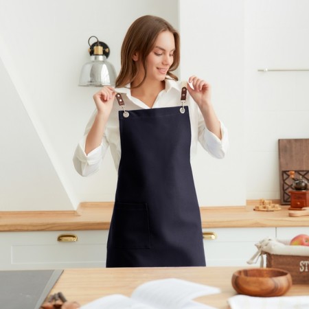Фартук Этель Minimalist design black 60х70см, 54%лён, 46%хл. 500 г/м2-1