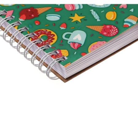 A6 sketchbook, 80 sheets on the crest on the short side of "Sweetness", covered cardboard, solid substrate, block 100 g/m²-2