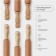 Rockbrush with rotating handles, 40 × 4.2 cm, beech