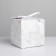 Gift folding box, packaging, “marble”, 12 x 12 x 12 cm