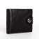 Male purse on a magnet, department for bills, for maps, for coins, brown color