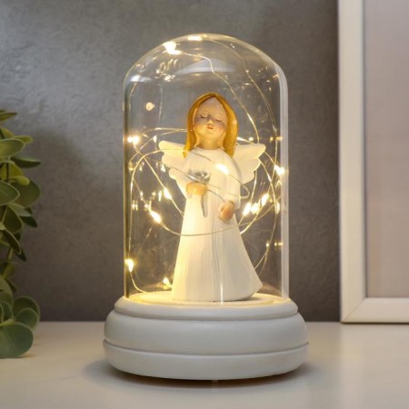 Souvenir Polystone Light "Angel-girl with puffy cheeks" mix 15.7x10.5x10.5 cm-2