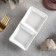 Menzhnya Porcelain 2 cells Wilmax, 60 ml, 14.5 × 7.5 cm, white color