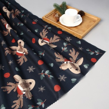 Plaid Ethel "Deer" 100x150cm, fleece