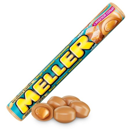 Chewing candy Meller Salt Caramel, 38 g-1