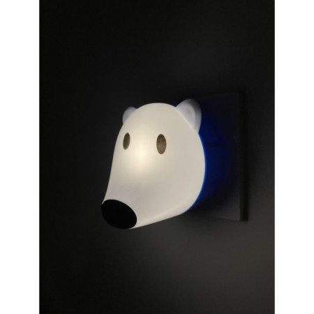 Non-light nightlight NN-603-LS-W into a socket with a light sensor, white color-5