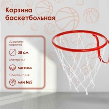 Basketball basket No. 5, d = 380 mm, with a net