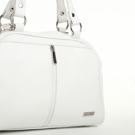 Women's bag with lightning, white color-3