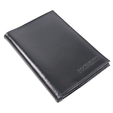 Cover for autoDocations and passports, black color