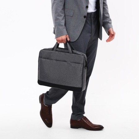 Laptop bag, gray color-7