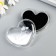 Stamping pillow "Black heart" 4.3x5x2 cm