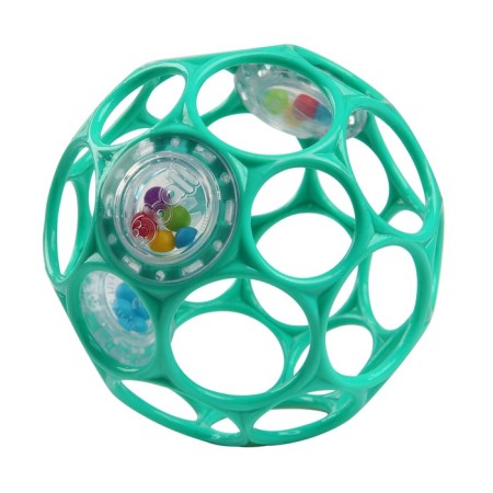 Developing toy Bright Starts, OBALL ball, with a rattle, barrier color