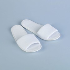 Slips are disposable, terry, sole 3 mm, white