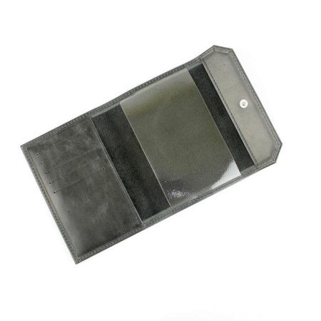 Passport cover on the button, black color-1