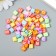 Beads for creativity plastic "White English letters" Color set 20 grams 0.4x0.8x0.8 cm