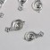 Decor for creativity Metal "Snail" silver 1.6x3.1 cm