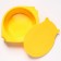 Children's plate Hello, Hippo! with a lid 400 ml, yellow color