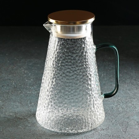 Magistro Sarah Glass Set for Drinks, 5 objects: Bench 1.75 l, 4 circles 300 ml-2