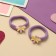 Hair gum "Fairy" (set 2 pcs) Dragonfly, 4 cm, lilac