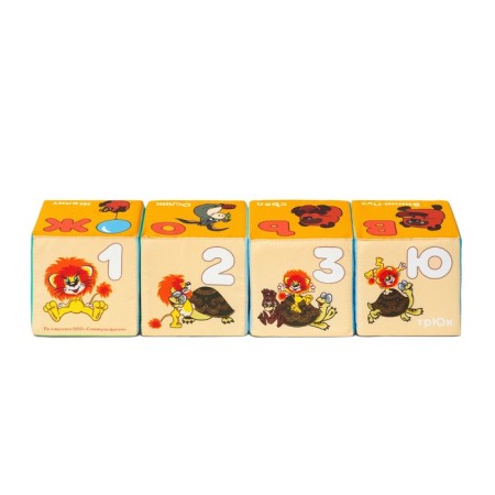 Set of soft cubes "Cartoons", 8*8 cm 944-3