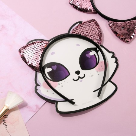 Hair rim ears kisa, pink