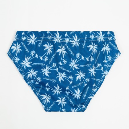 Bathing swimming trunks for a boy, dark blue/palm trees, height 98 cm-2
