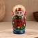 Matryoshka "Berry", blue scarf, 5-doll, 16 cm