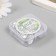 Buttons plastic 2 punctures Crystal "Heart" 1.7x1.7 cm set 25 pcs 2x5x5.5 cm