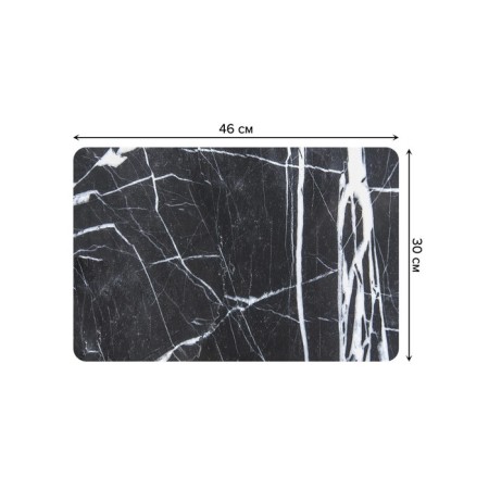 A set of napkins for setting the table “Steps on marble”, rectangular, rounded edges, size 30x46 cm, 4 pcs-2