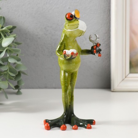 Souvenir Polystone Lac "Frog - Doctor" 16x6x5.5 cm-1
