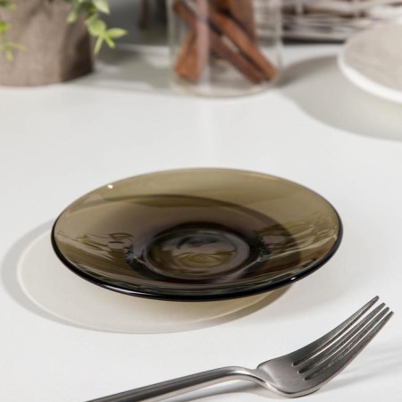 Glass saucer "Good morning", d = 13 cm-1